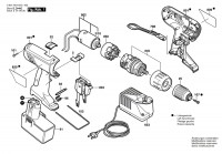 Bosch 0 601 954 4ZZ Gsb 14,4 Ve-2 Batt-Oper Screwdriver 14.4 V / Eu Spare Parts